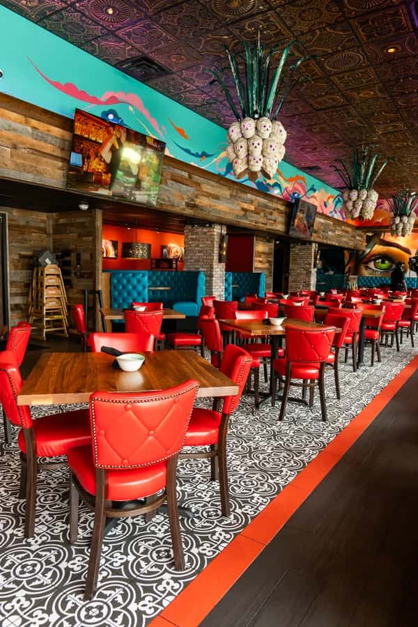 The dining room at Agave Bandido