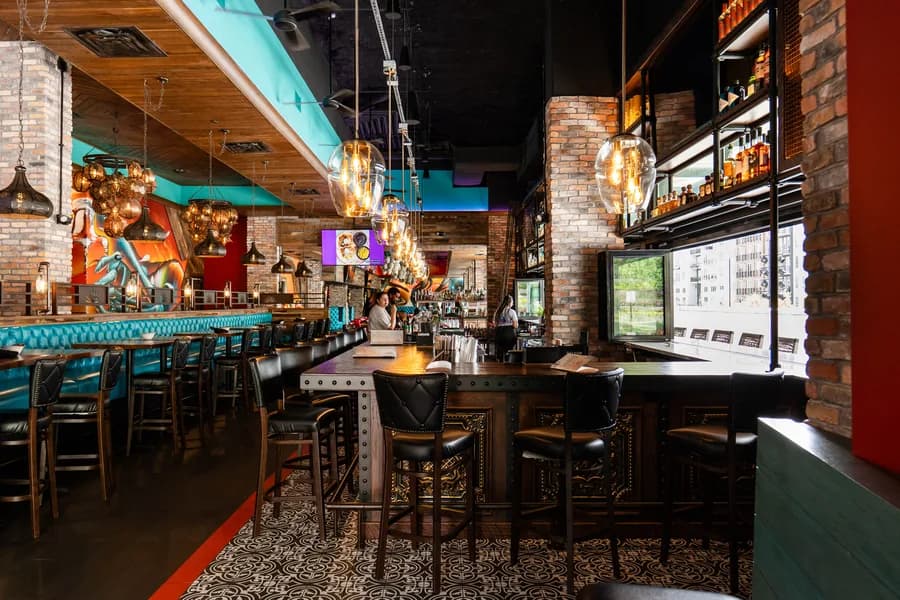 The bar at Agave Bandido